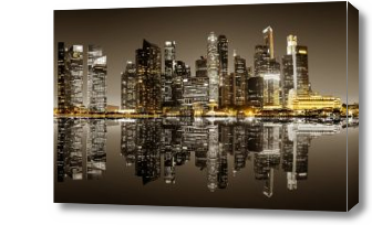 Картина ночной город