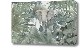 Картина Слон в джунглях